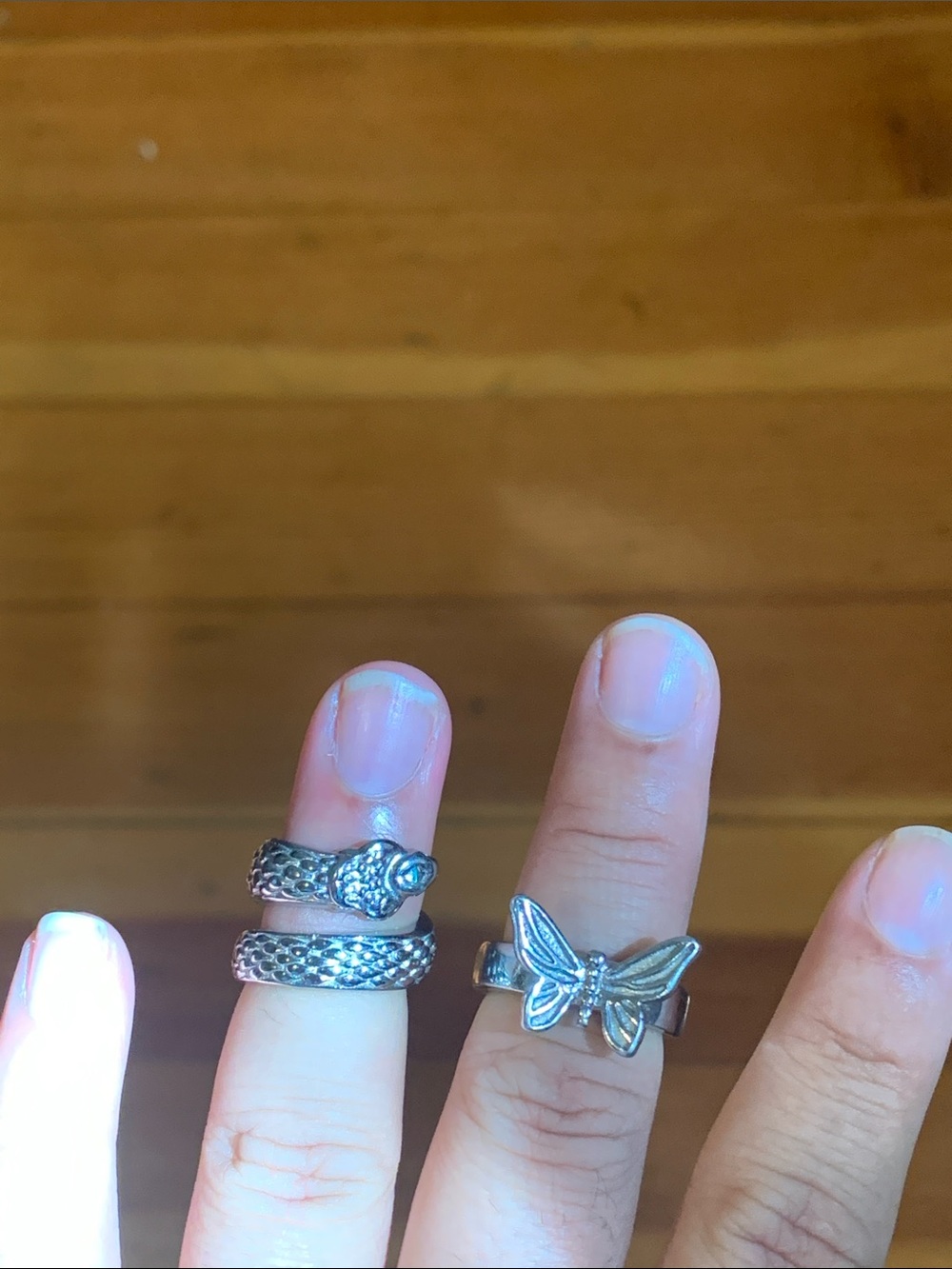 Hard Jewelry Slime Ring Silver Snake Wrap
